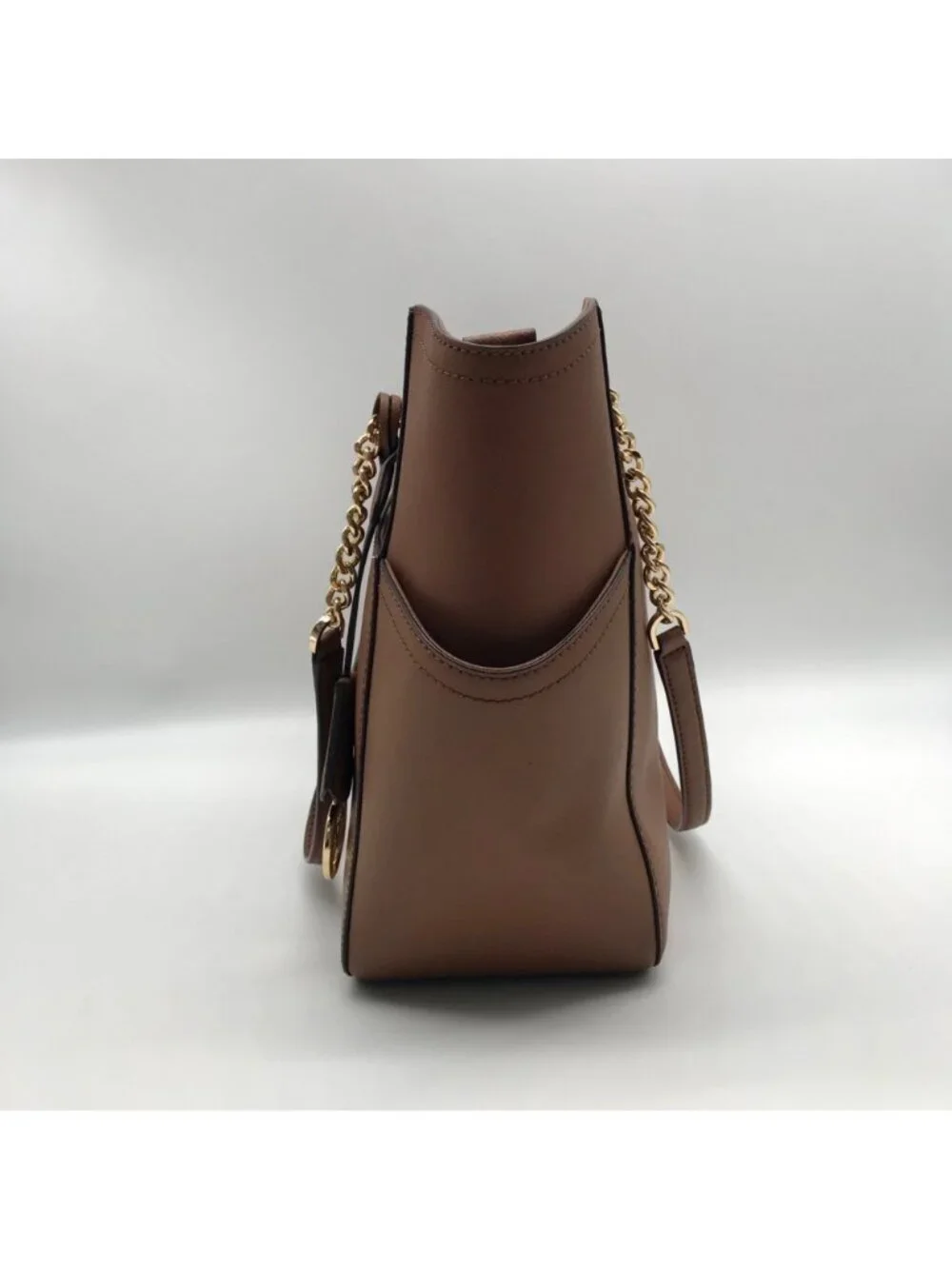 Michael Kors Brown Saffiano Leather Shoulder Bag - Picture 3 of 11